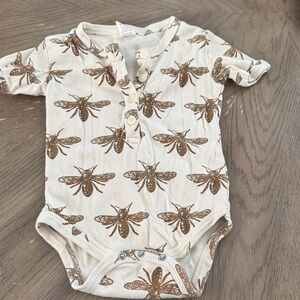 kate quinn Cream One-Piece with Brown Bee Print